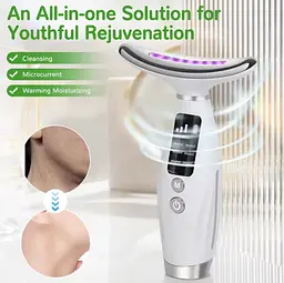  Масажер для шиї та обличчя з підігрівом NeckLift Pro 7 в 1 LED - мініатюра 10