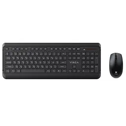 Комплект (Клавіатура та миша) Vinga KBSW-110 Wireless (KBSW-110) Black (KBSW-110 Black) - мініатюра 1