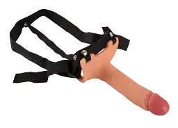 Страпон Realistixxx Strap-On Sleeve, 19.5 см (тілесний)