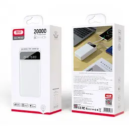 Універсальна мобільна батарея XO PR163 20000mAh (Білий) - мініатюра 6
