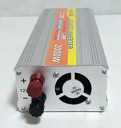 Автоінвертор 12 V-220 V 2000 W перетворювач напруги 12 V-220 V 2000 Вт Power Inverter Magor - мініатюра 9