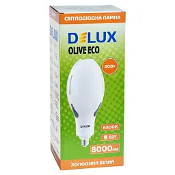 Лампочка Delux OLIVE ECO 80 Вт E27 6500K 230В (90023330) - мініатюра 2