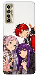 TPU чохол Demsky Frieren and friends для TECNO Camon 17P