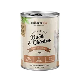 Консерви Chicopee (Чикопі) Cat Adult Gourmet pot Duck & Chicken 400 гр х 6 шт..
