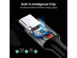 Кабель USB Type-C UGREEN US316 Type-C to Type-C 1m Black (70427) - мініатюра 4