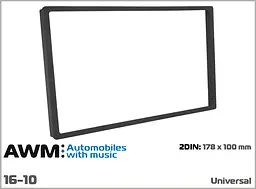 Рамка декоративна універсальна 2 DIN AWM 16-10 - мініатюра 4