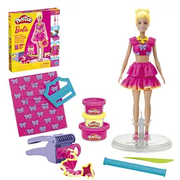 PD Набір для творчості з масою для ліплення Hasbro Barbie. Рюші та банти (G1361)