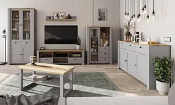 Стіл обідній Lagom Латур розкладний 160x90x77.5 см дуб світлий сірі ніжки - мініатюра 2
