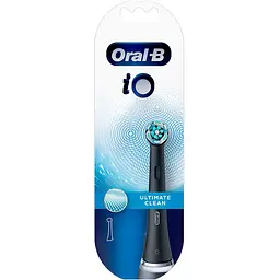 Насадка для зубної щітки Oral-B iO RB CB Ultimate Clean Black 1 шт. [105526] - мініатюра 2