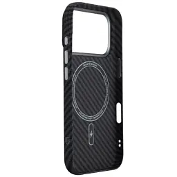 Чохол до мобільного телефона Armorstandart LikeCarbon2 MagCase Apple iPhone 17 Pro Carbon Black (ARM86258) - мініатюра 4