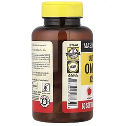 Омега-3 Mason Natural Ultra Max 1200 мг 60 гелевих капсул - мініатюра 3