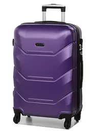 Валіза середня M Madisson Snowball 32303 пластикова 70л Фіолетовий