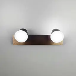 Коричневе LED бра Line F із двома регулюючими точками світла 32х14 см Арт. 8358/2 BCoffee - мініатюра 6