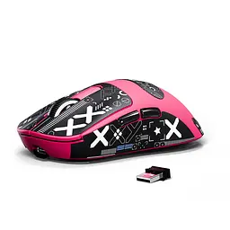 Ігрова мишка ATTACK SHARK X3 / Три режими підключення / Сенсор PAW3395 / 49 г / Pink - мініатюра 5