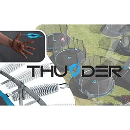 Батут із внутрішньою сіткою THUNDER Inside Elite 14FT 435 см Black/Blue - мініатюра 11