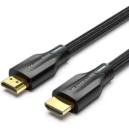 Кабель мультимедійний HDMI M to HDMI M 3.0m 8K60Hz cotton braided black Vention (AAUBI)