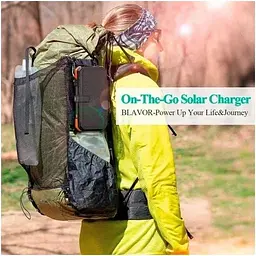 Зовнішній акумулятор Grand Solar Power bank на сонячній панелі 20000mAh PN-W12Pro - мініатюра 2