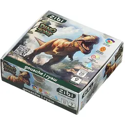 Гуаш ZiBi Dino 9 кольорів х 20 мл (ZB6629)