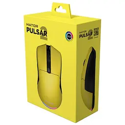Ігрова миша Hator HTM512 Pulsar2 ESports Gaming 6200dpi 30G Yellow - мініатюра 9