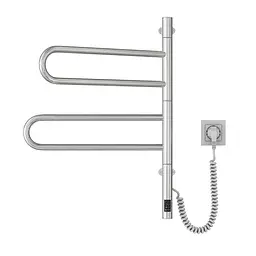 Електрична рушникосушка Navin Fouette 480x600 Sensor з таймером 00-044050-5080, Хром, Електронний - мініатюра 2