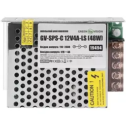 Блок живлення для систем відеоспостереження Greenvision GV-SPS-C 12V4A-LS