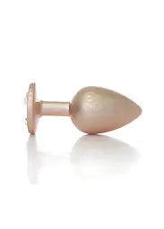 Анальна пробка - Jewellery Pearl Gold Plug Clear L - мініатюра 2