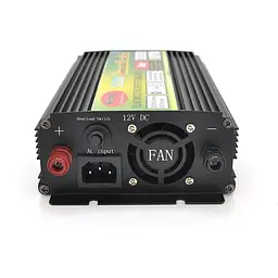 Інвертор напруги Voltronic Wm-3200 (1900Вт) + Charge 8A, 12/220 з апроксимованою синусоїдою, 1 універсальна розетка + USB, клем + крокодили - мініатюра 2