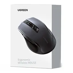 Мишка UGREEN 2.4GHz MU006, бездротова, Bluetooth, 4000dpi., 4кн.,Silence Design, Сіра - мініатюра 5