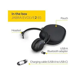 Гарнітура Jabra Evolve 2 65 MS Mono Black (26599-899-999) - мініатюра 5