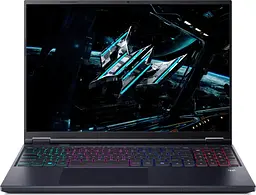 Acer Ноутбук Acer Predator Helios Neo 16 PHN16-I31 16" WQXGA IPS, Intel i7-14650HX, 32GB, F1TB, NVD5060-8, Lin, чорний