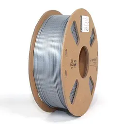 Пластик для 3D-принтера Gembird PLA+, 1.75 мм, 1 kg, silver (3DP-PLA+1.75-02-S)