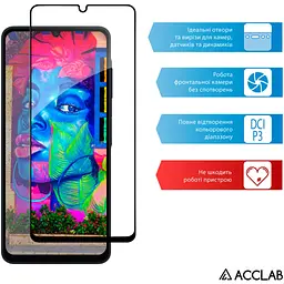 Скло захисне ACCLAB Full Glue Samsung A06 Black (1283126598814) - мініатюра 5
