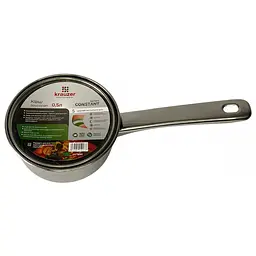 Ківш Krauzer Constant, зі скляною кришкою, 12 см, 0,5 л (78002) - мініатюра 3