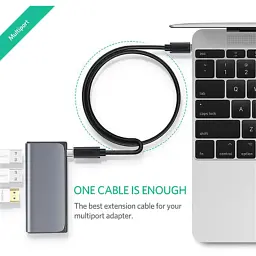 Дата кабель USB-C to USB-C 1.0m USB 3.1Gen2 100W US353 Black Ugreen (10387) - мініатюра 3