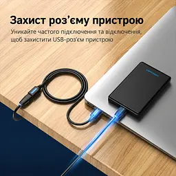 Кабель-подовжувач Vention CBHBG USB 3.0 Type-A 1,5 м чорний (CBHBG) - мініатюра 9