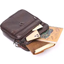 Чоловічі шкіряні сумки Vintage 20х23х7 см sum0020987 - мініатюра 7