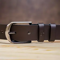 Чоловічий шкіряний ремінь GRANDE PELLE 3,3х125 см acs0014897 - мініатюра 9
