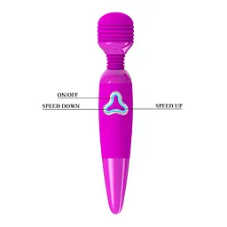 Вібромасажер - Pretty Love Flirtacious Wand Purple - мініатюра 3