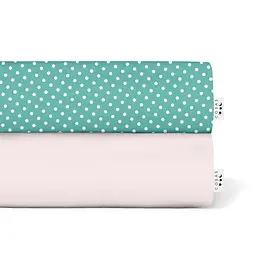 Набір євро простирадло 220х240 ROSE / MINT DOTS COSAS (4822052057445)