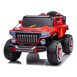 Електромобіль джип 4x45W 12V14Ah EVA шкіра TF червоний (M 5075EBLR-3)