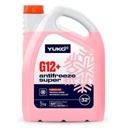 Антифриз YUKO Super G12+ -32°C червоний 5л 4823110404430