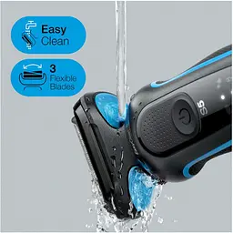 Електробритва Braun Series 5 51-B1000s black/ blue (6851747) - мініатюра 4