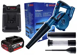 Повітродувка акумуляторна Bosch GBL 18V-120 Professional з акб GBA 18V 4.0Ah і з/п GAL 18V-40