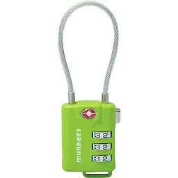 Брелок-замок Munkees 3609 TSA Cable Combi Lock Салатовий