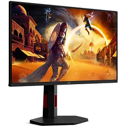TFT 24.5" AOC 25G4KUR, Fast IPS, 420Гц, 2xHDMI, DP, USB-hub HAS, Pivot, чорно-червоний - мініатюра 2