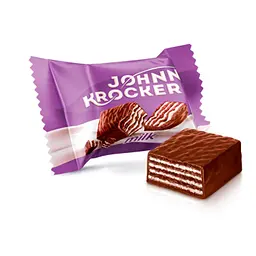 Цукерки вафельні Roshen Johnny Krocker Milk 1 кг - мініатюра 3