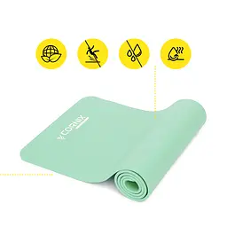 Килимок спортивний Cornix NBR 183 x 61 x 1 cм для йоги та фітнесу XR-0491 Light Green - мініатюра 4