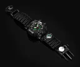 Наручний годинник чоловічий з компасом BESTA Life Pro AllBlack Чорний (3085) - мініатюра 6