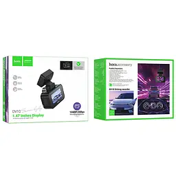 Відеореєстратор Hoco DV10 1.47-inch display (1080P) Black - мініатюра 6