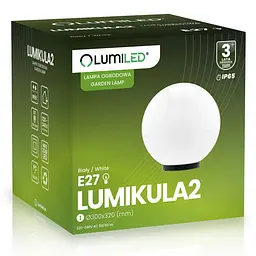 Садовий світильник-куля Lumiled 30 см, від мережі, Lumikula2 - мініатюра 4